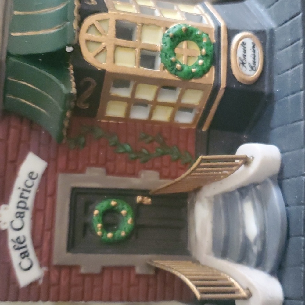 Heritage Village Collection Café Caprice French Restaurant Building Dept 56 - Picture 10 of 14